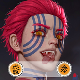 Lentes de contacto de color amarillo Akaza para cosplay